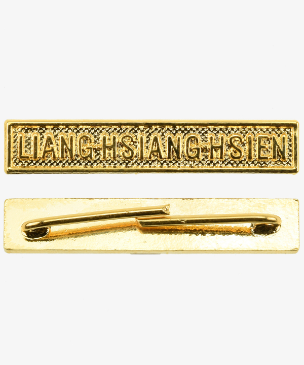 Combat clasp (LIANG-HSIANG-HSIEN) for the China commemorative coin